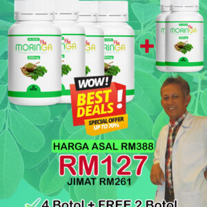 4 Botol Moringga plus As-Syifa’ Percuma 2 botol